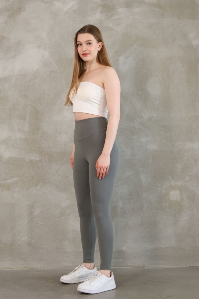 Premium Push Up Yüksel Bel Toparlayıcı Tayt 2005 Haki - S