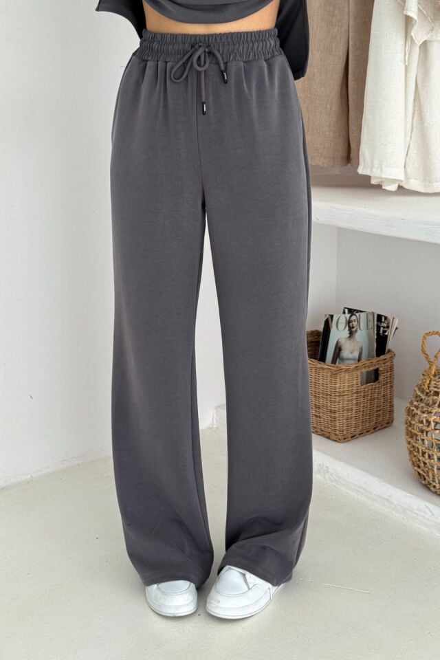 Balenbi Premium Modal Kumaş Fermuarlı Yaka Kadın Takım 1153 XL - Gri