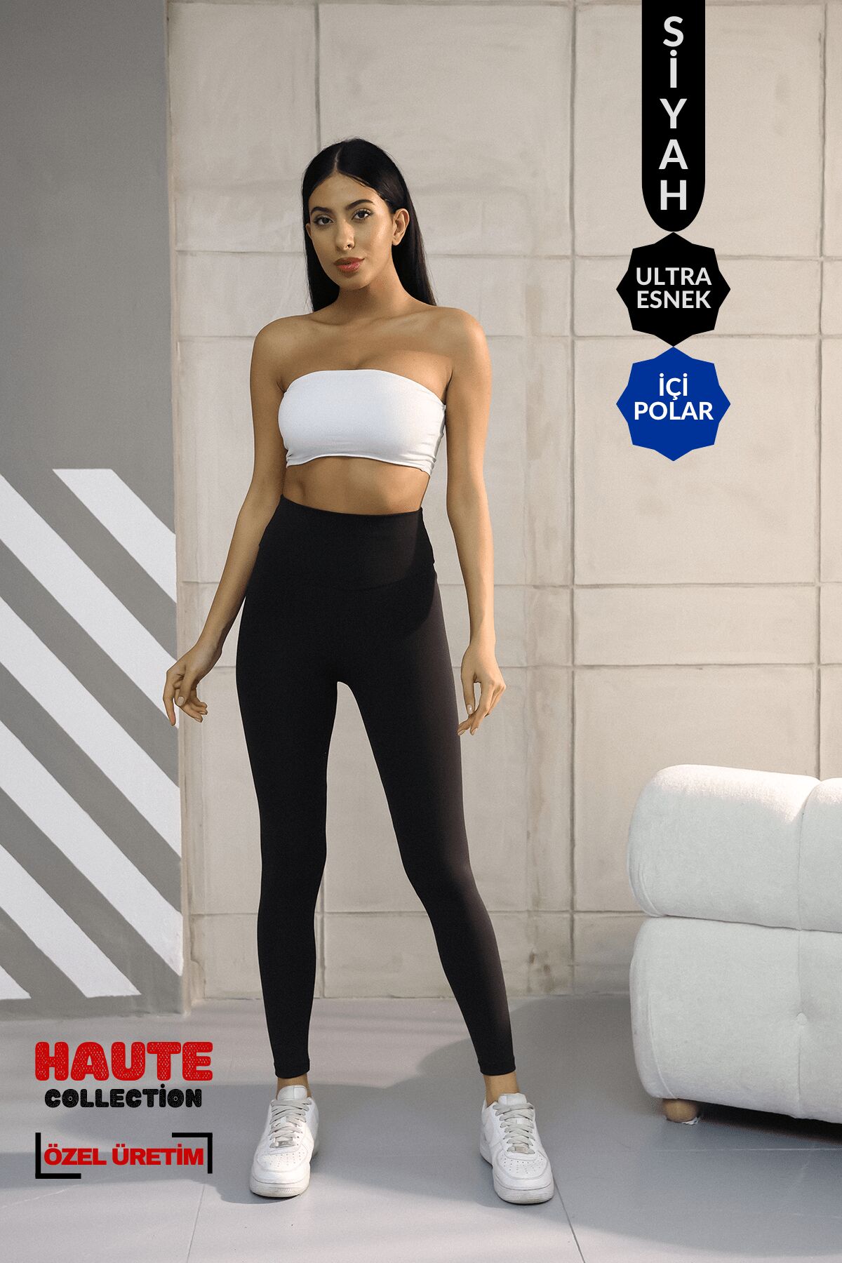 Balenbi Premium Kadın Yüksek Bel İçi Polarlı Toparlayıcı Kışlık Tayt 1093 XL - Lacivert