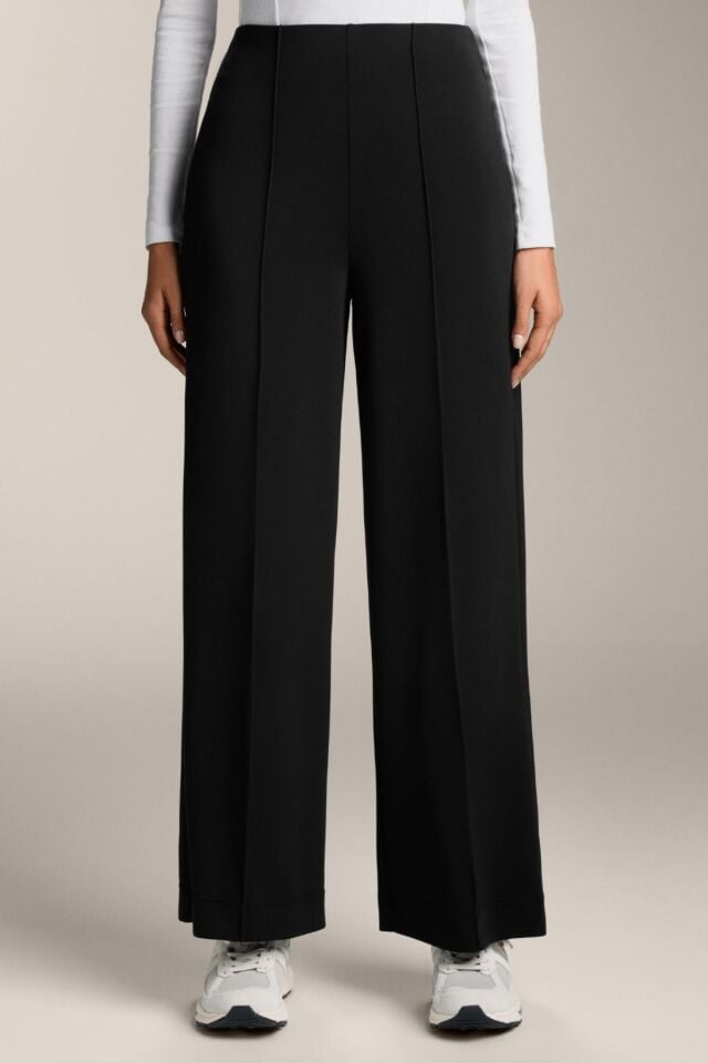 Kadın Modal Kumaş Çımalı Palazzo Pantolon 1113 Bej - 42