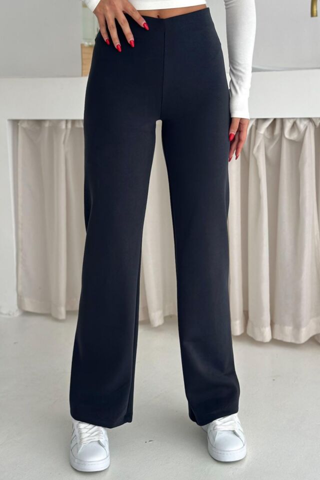 Balenbi Premium Modal Kumaş Boru Paça Kadın Yürüyüş Pantolonu 1116 Bordo - 38