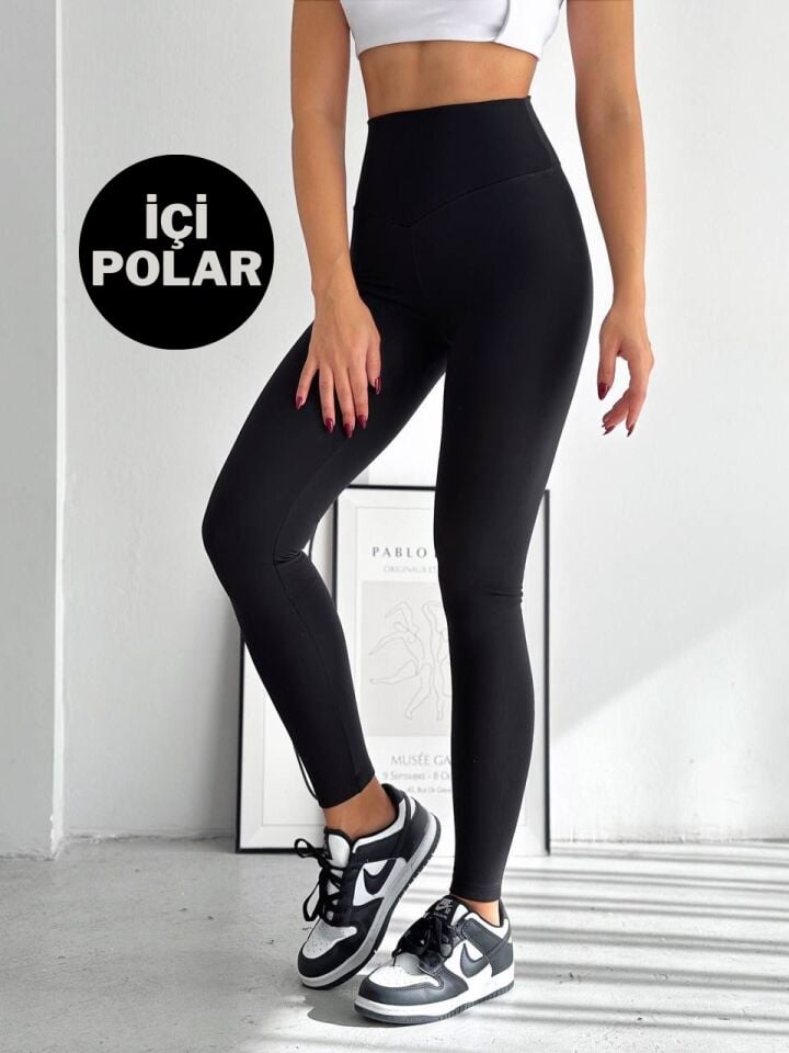 Balenbi Kadın Yüksek Bel Şardonlu Incelten Toparlayıcı Kışlık Tayt 1050