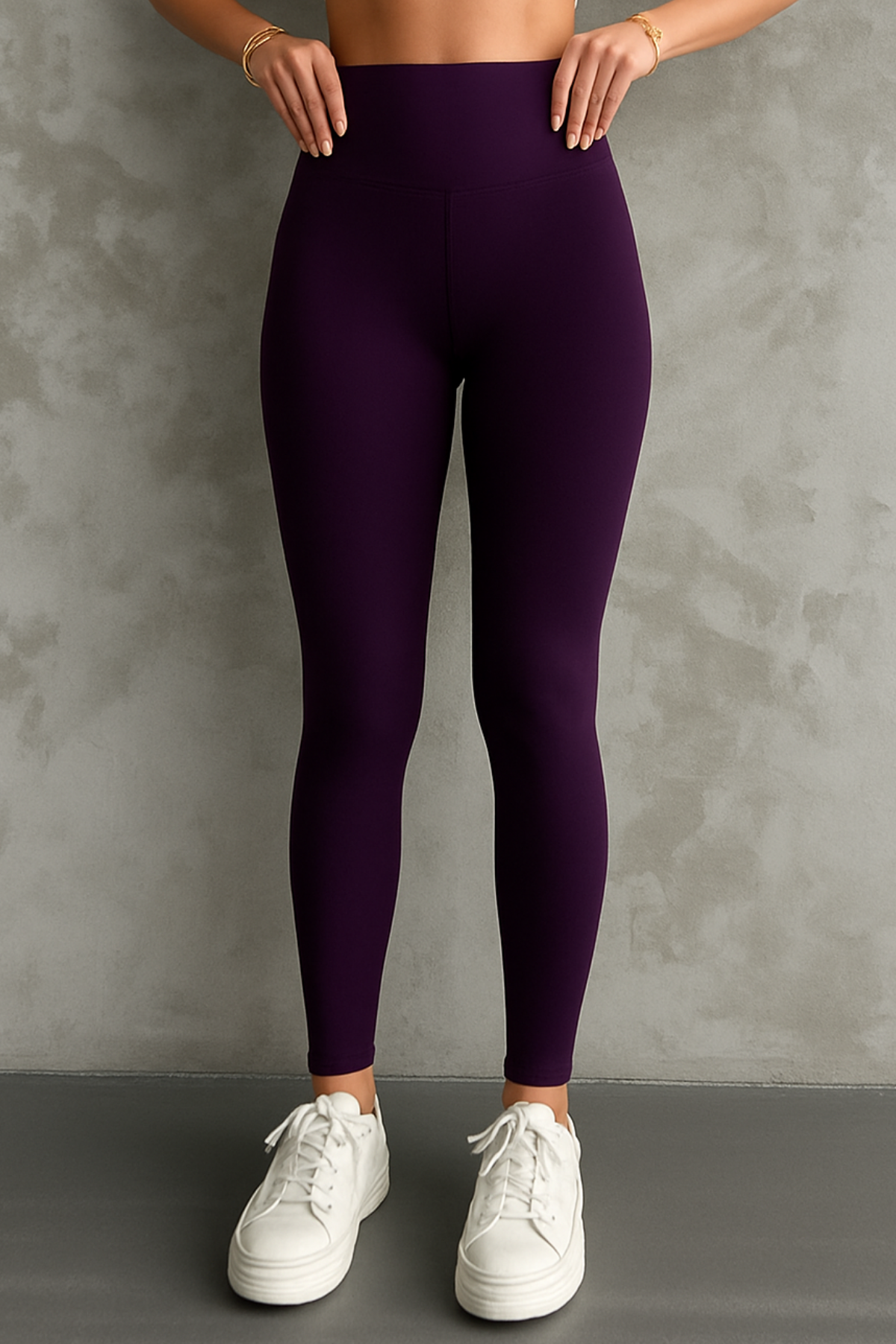 Balenbi Kadın Yüksek Bel Şardonlu Incelten Toparlayıcı Kışlık Tayt 1050 2XL - Mor