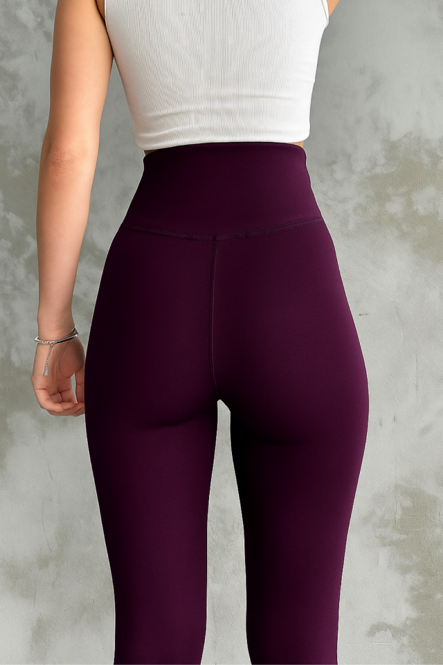 Balenbi Kadın Yüksek Bel Şardonlu Incelten Toparlayıcı Kışlık Tayt 1050 2XL - Mor