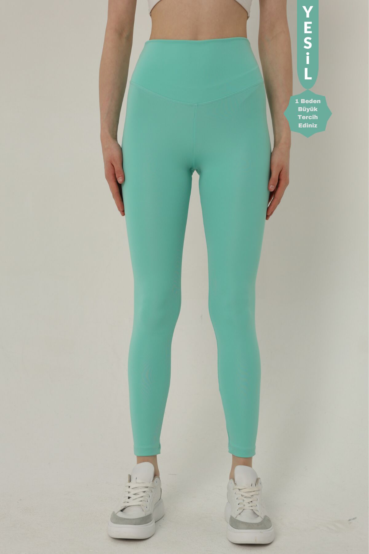 Balenbi Kadın Yüksek Bel Incelten Toparlayıcı Dalgıç Tayt 1051 L - Su Yeşili