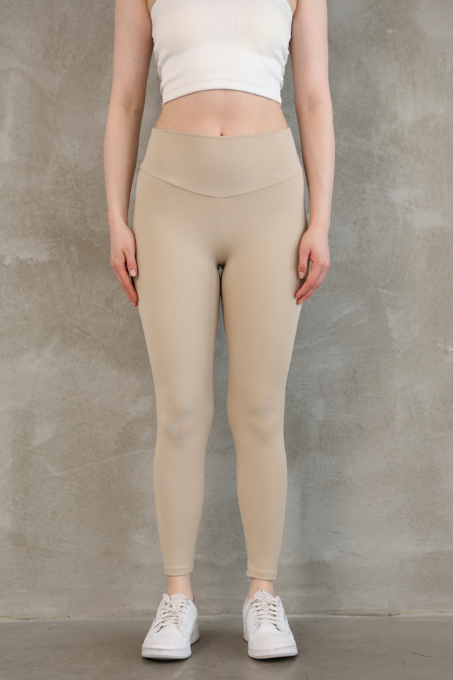 Feela Moda Premium Push Up Yüksel Bel Toparlayıcı Tayt 2005 L - Bej