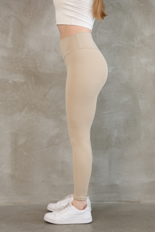 Feela Moda Premium Push Up Yüksel Bel Toparlayıcı Tayt 2005 L - Bej