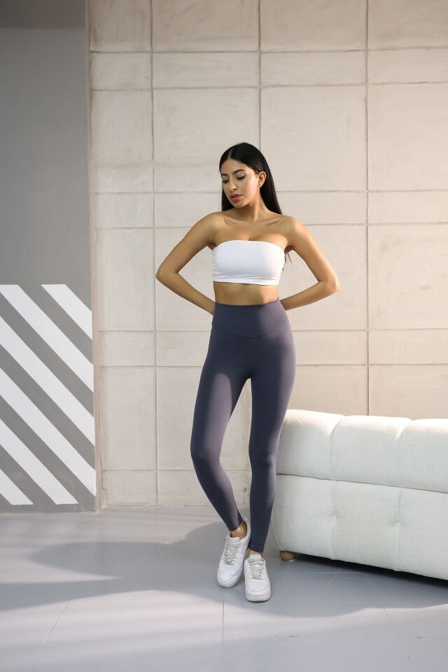 Balenbi Haute Kadın Yüksek Bel Şardonlu Toparlayıcı Kışlık Tayt 1093 XL - Füme