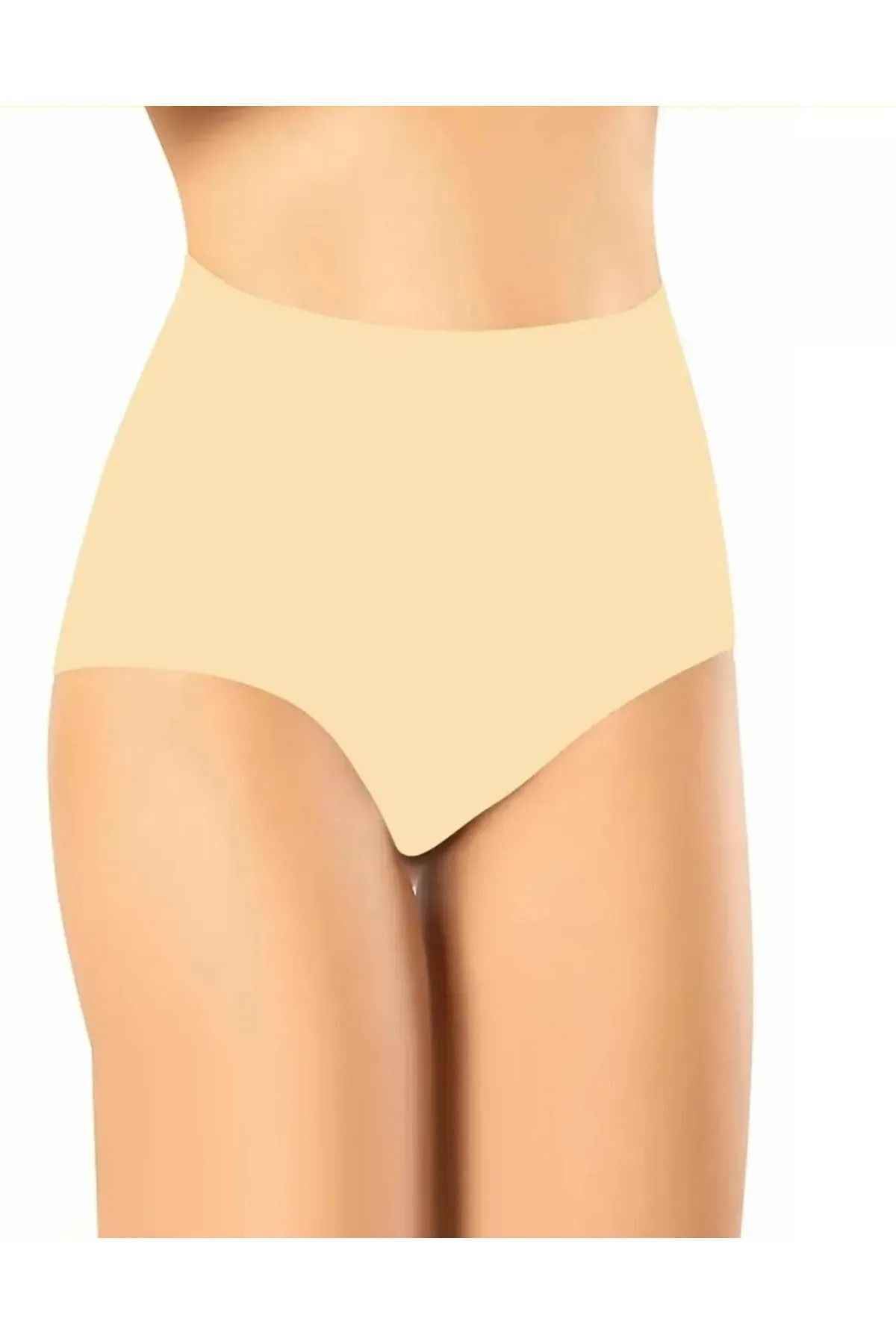 Balenbi Kadın Lazer Kesim Yüksek Bel Bato Slip Külot 1046 M - Ten