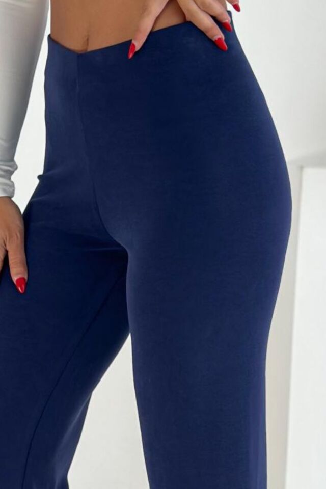 Balenbi Premium Modal Kumaş Boru Paça Kadın Yürüyüş Pantolonu 1116 42 - Lacivert