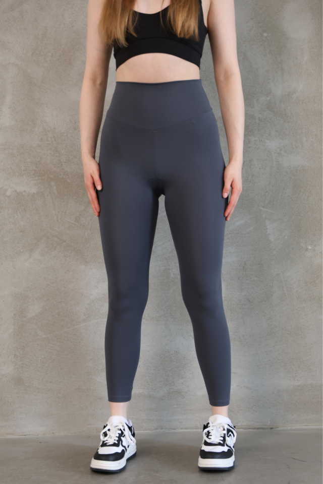 Feela Moda Premium Push Up Yüksel Bel Toparlayıcı Tayt 2005 XL - Antrasit