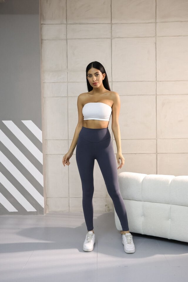 Balenbi Haute Kadın Yüksek Bel Incelten Toparlayıcı Modal Tayt 1058 XL - Füme