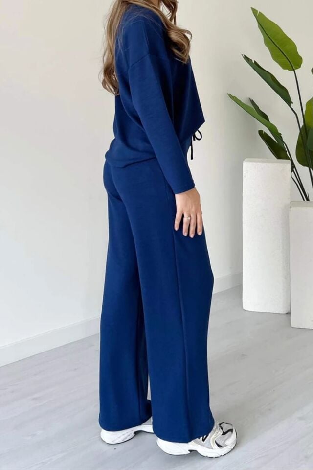 Balenbi Kadın Bisiklet Yaka Uzun Kollu Modal Takım 1109 S - Lacivert