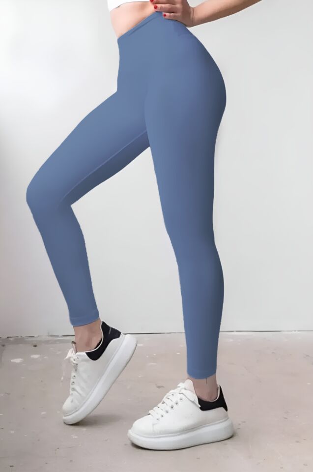 Balenbi Haute Kadın Yüksek Bel Incelten Toparlayıcı Modal Tayt 1058 İndigo - XL