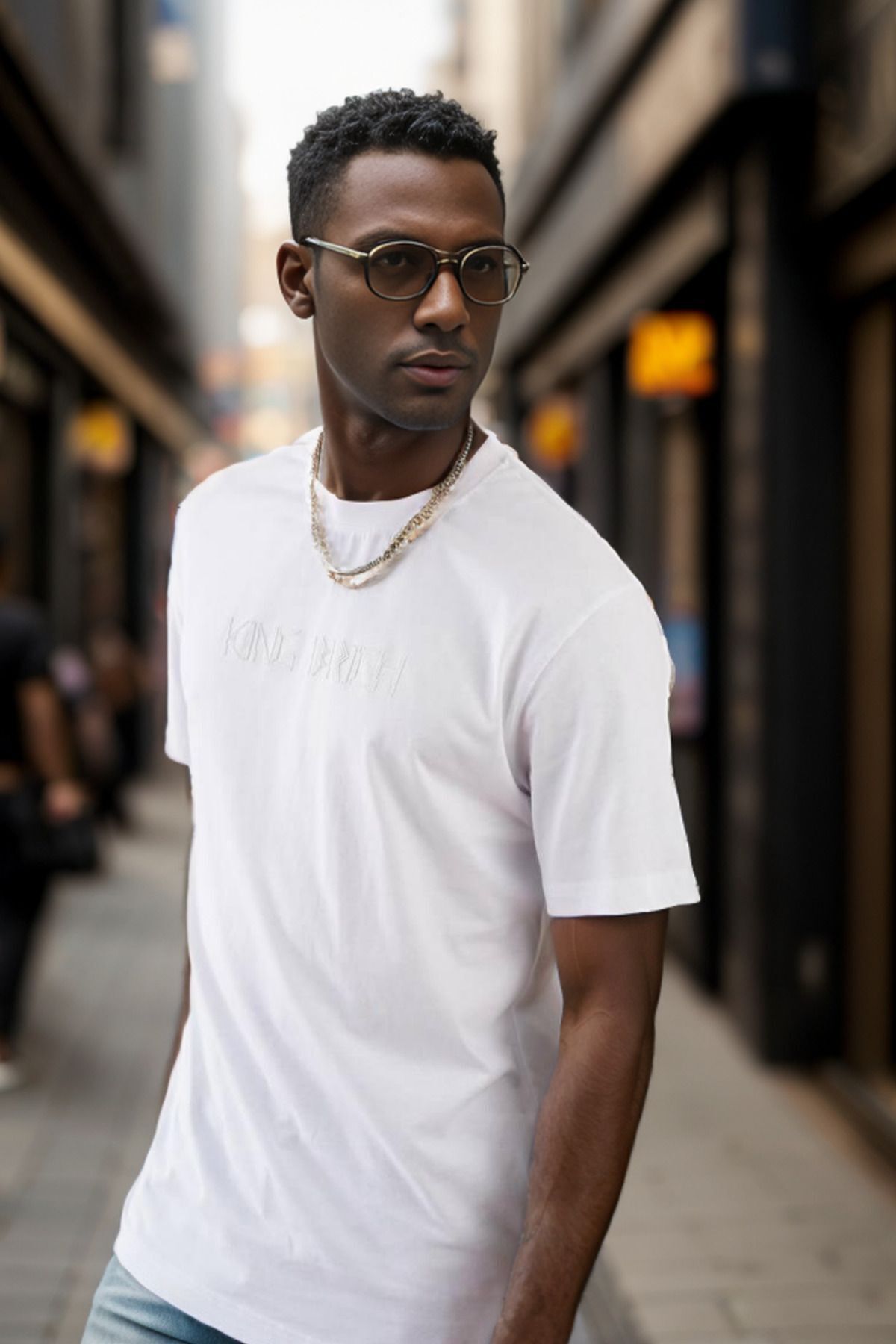 Balenbi Erkek Enjeksiyon Baskılı Regular Fit Penye Tişört 1002 2XL - Beyaz 2