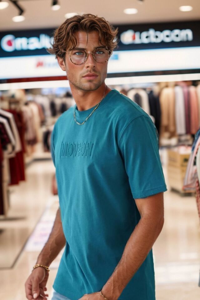 Balenbi Erkek Enjeksiyon Baskılı Regular Fit Penye Tişört 1002 M - Petrol