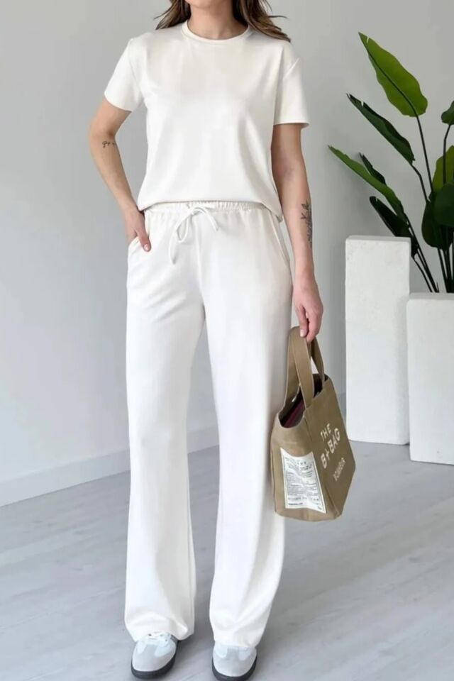 Balenbi Kadın Modal Kumaş Kısa Kollu Eşofman Takımı 1098