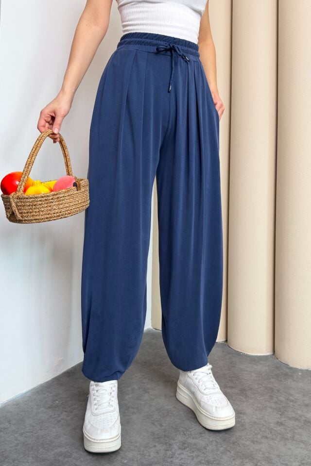 Balenbi Premium Stirrup Model Kadın Modal Şalvar Pantolon 1184 38 - Lacivert