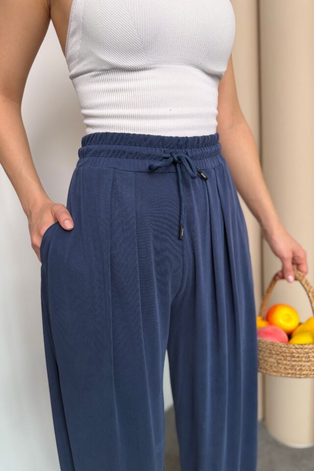 Balenbi Premium Stirrup Model Kadın Modal Şalvar Pantolon 1184 38 - Lacivert