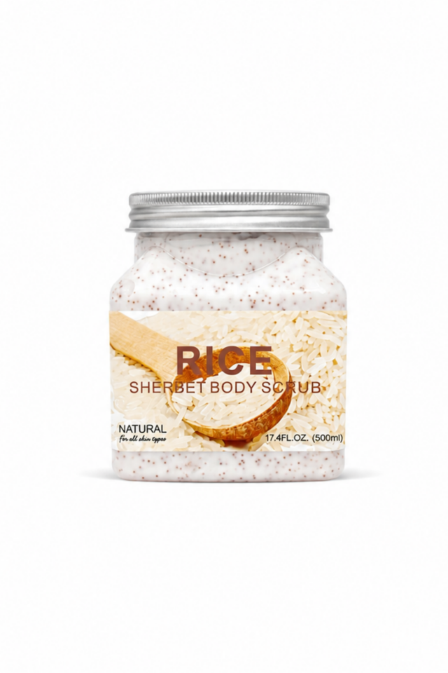Purivo Rice Sherbet Body Scrub Pirinç Özlü Vücut Peelingi 500 ml – Yumuşatıcı ve Aydınlık Görünüm Destekli Vücut Bakımı