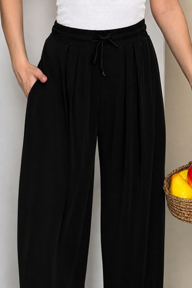 Balenbi Premium Stirrup Model Kadın Modal Şalvar Pantolon 1184 40 - Siyah