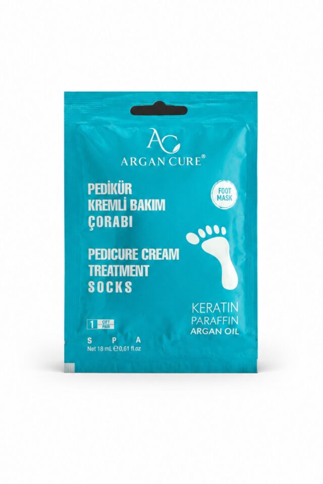 Argan Cure Pedikür Kremli Bakım Çorabı Tek Kullanımlık