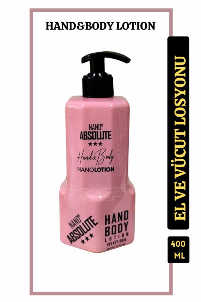 Nano Absolute El ve Vücut Losyonu Velvet Skin Nemlendirici ve Yatıştırıcı 500 ml