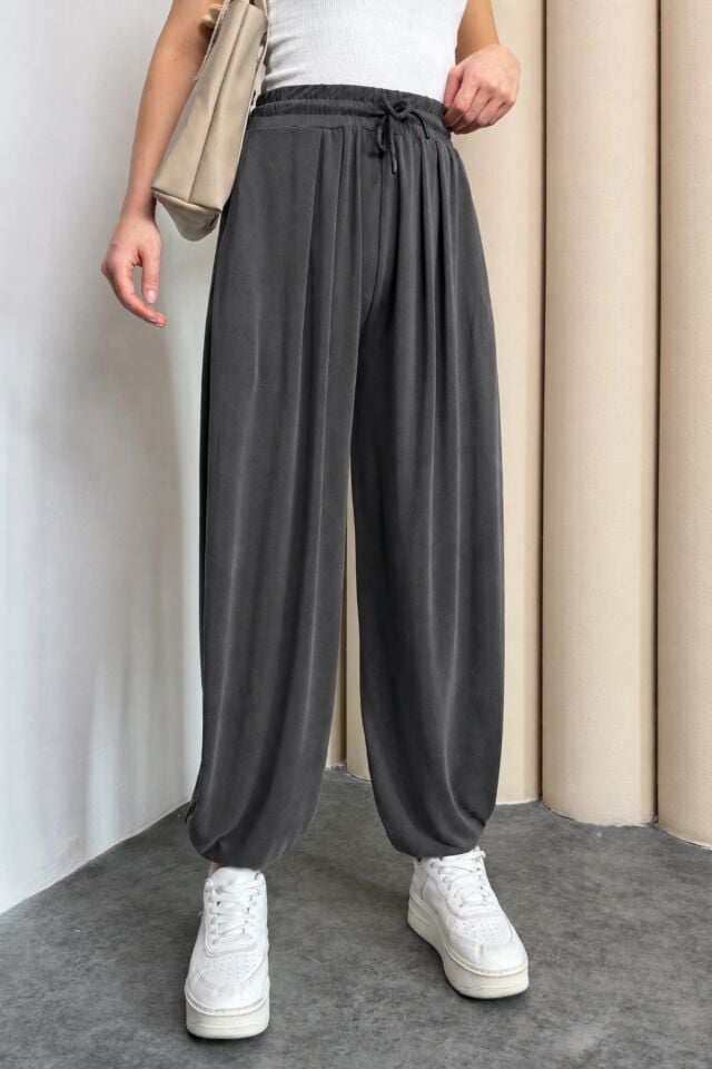 Balenbi Premium Stirrup Model Kadın Modal Şalvar Pantolon 1184 36 - Füme