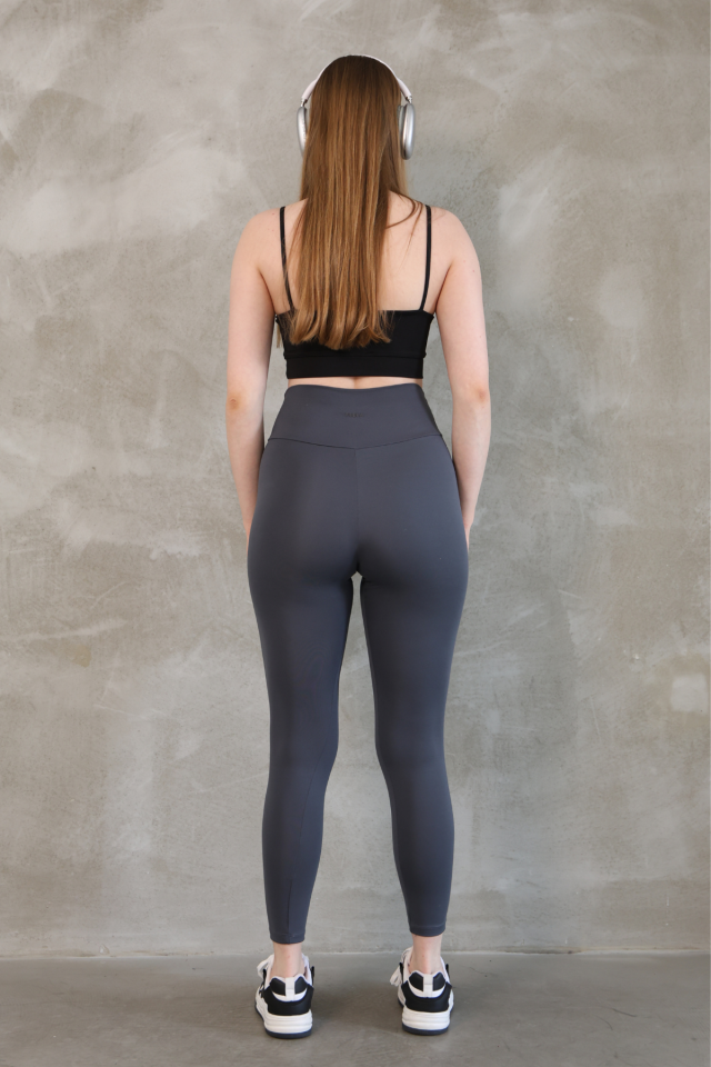 Feela Moda Premium Push Up Yüksel Bel Toparlayıcı Tayt 2005 XL - Füme