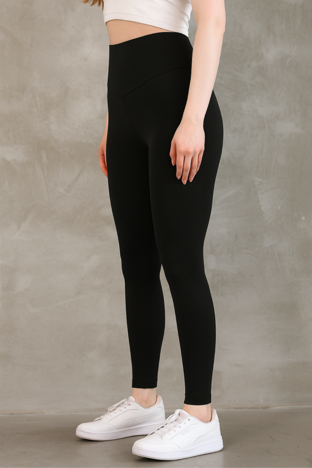 Feela Moda Premium Push Up Yüksel Bel Toparlayıcı Tayt 2005 XL - Siyah