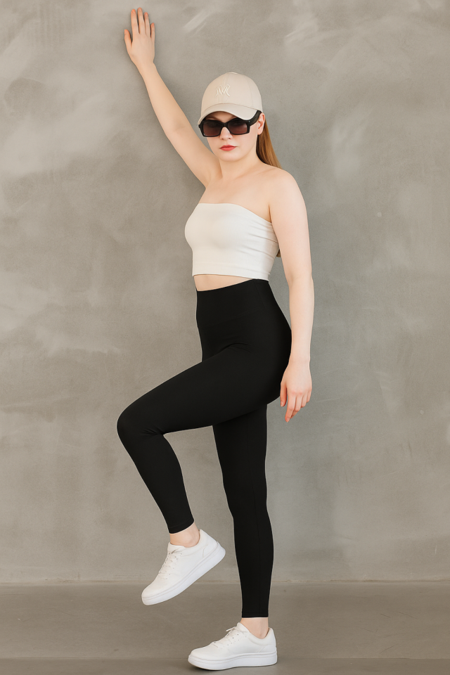 Feela Moda Premium Push Up Yüksel Bel Toparlayıcı Tayt 2005 XL - Siyah