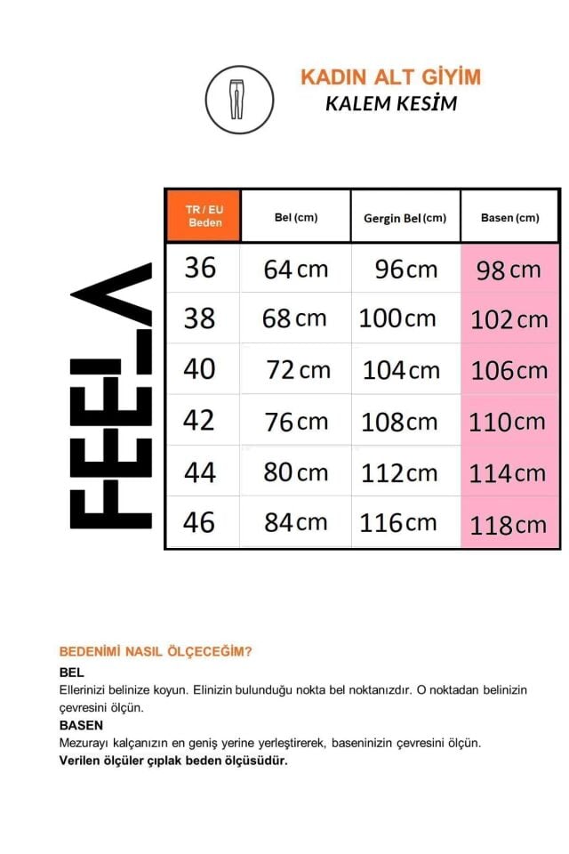 2003 Açık Haki Boru Paça Yüksek Bel Likralı Dokuma Kadın Pantolon Siyah - 36