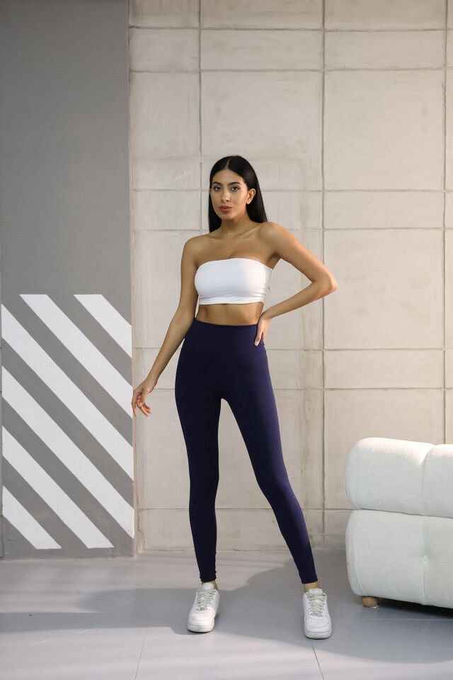 Balenbi Haute Kadın Yüksek Bel Incelten Toparlayıcı Modal Tayt 1058 XL - Lacivert